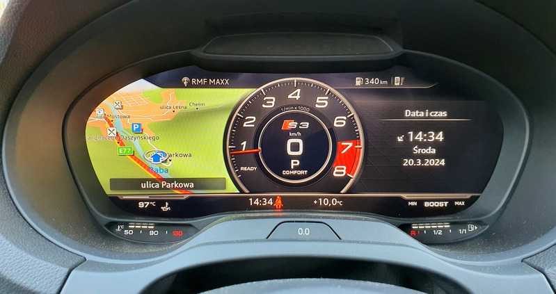 Audi S3 cena 155000 przebieg: 49200, rok produkcji 2018 z Myślenice małe 529